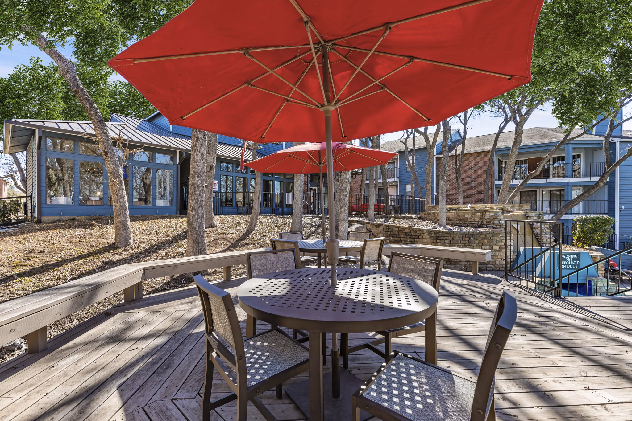 patio at Wood Hollow Apartments