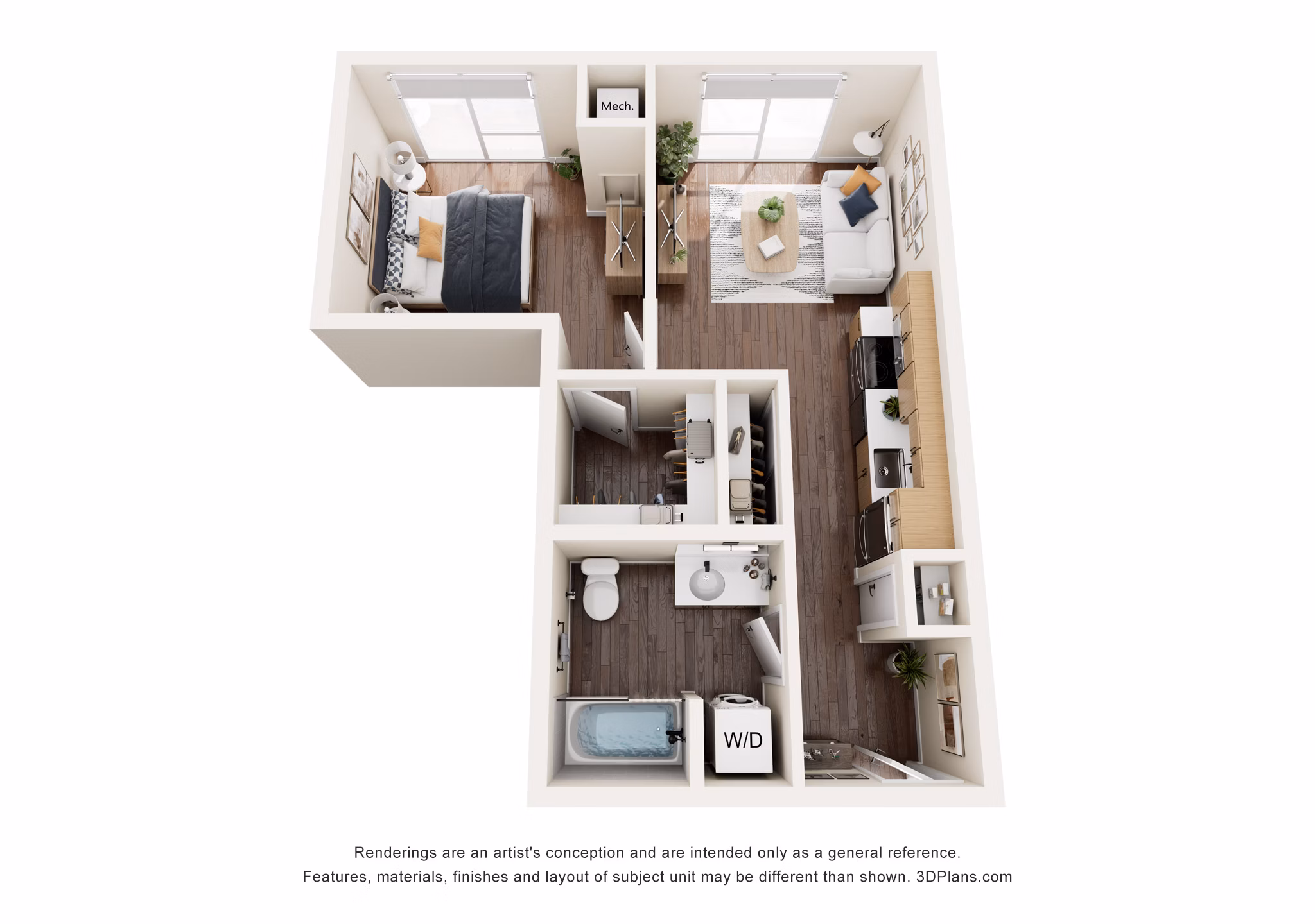 A2 floor plan at Broadstone Riva Apartments
