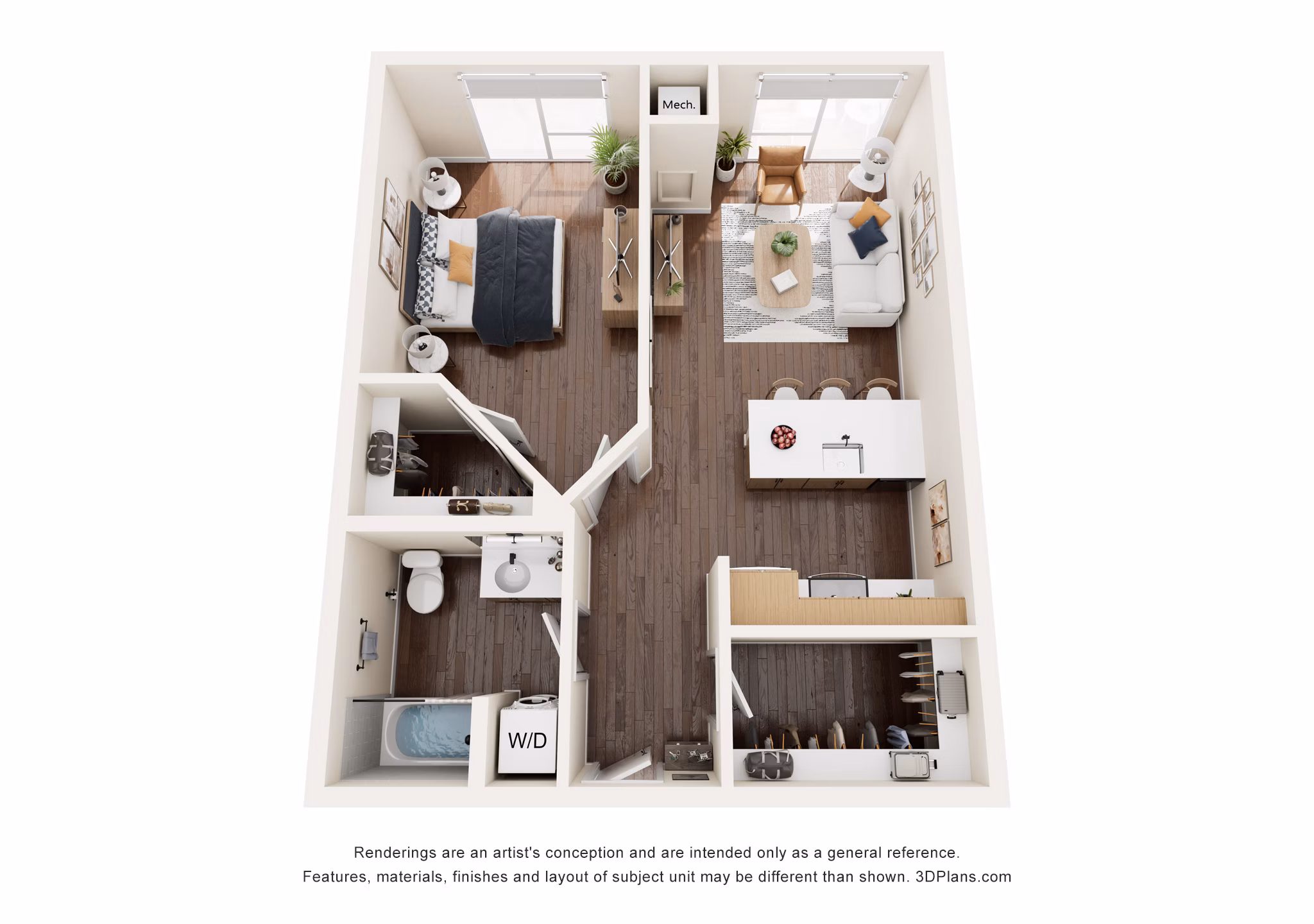 B1 floor plan at Broadstone Riva Apartments