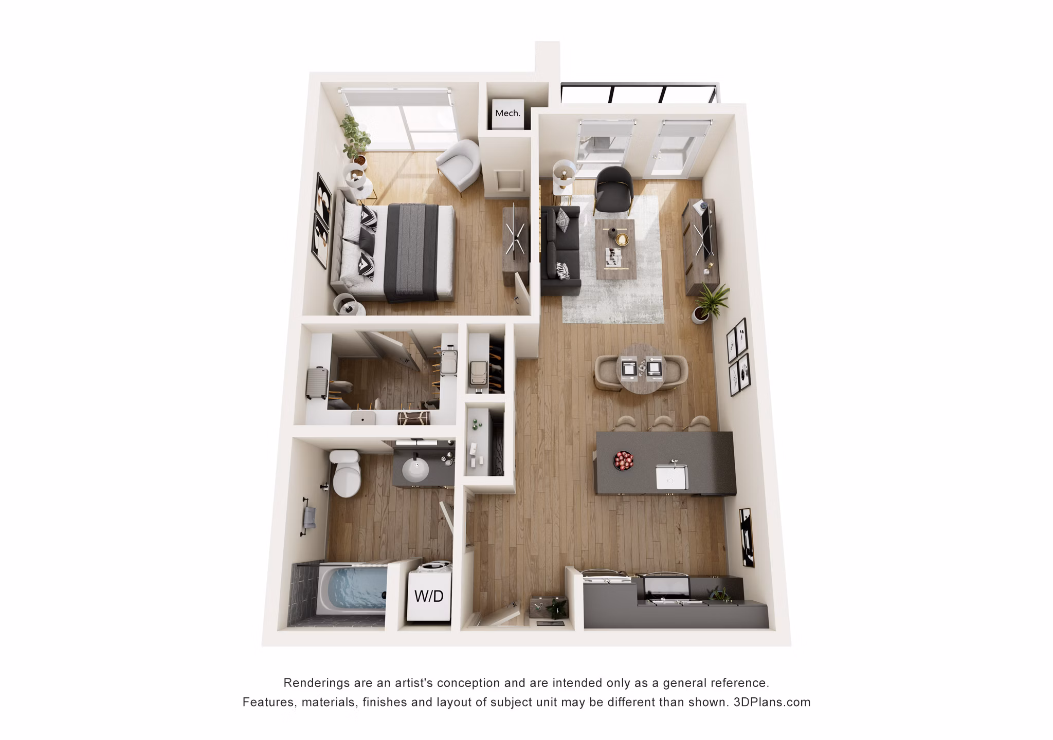 B2 floor plan at Broadstone Riva Apartments