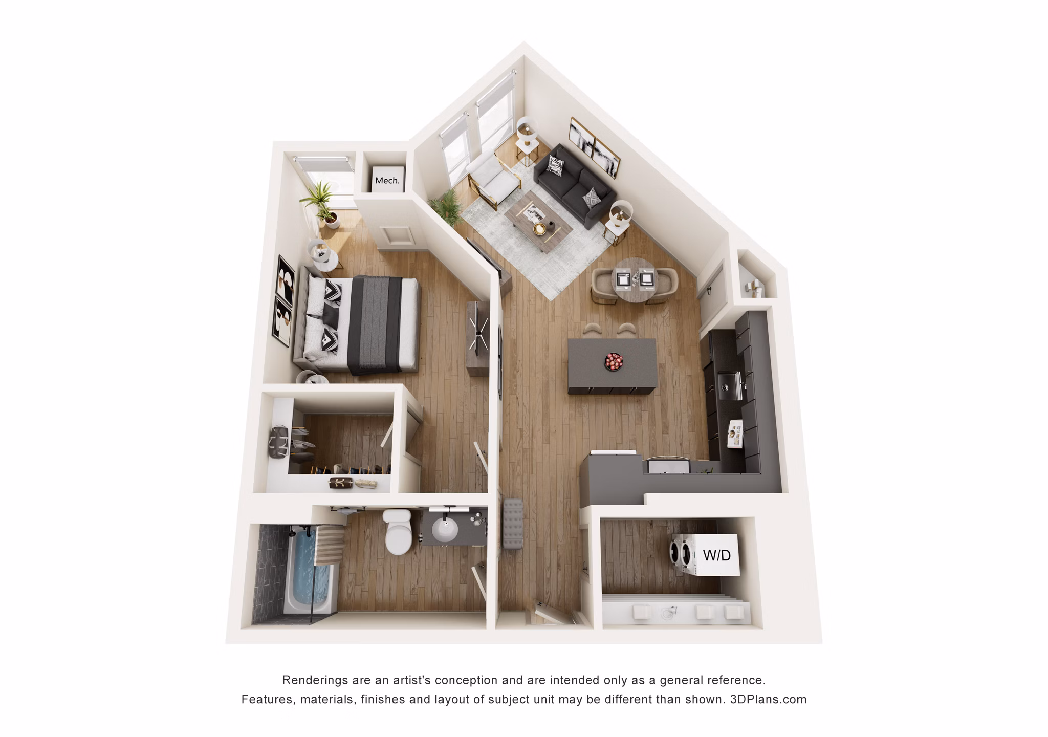 B4 floor plan at Broadstone Riva Apartments