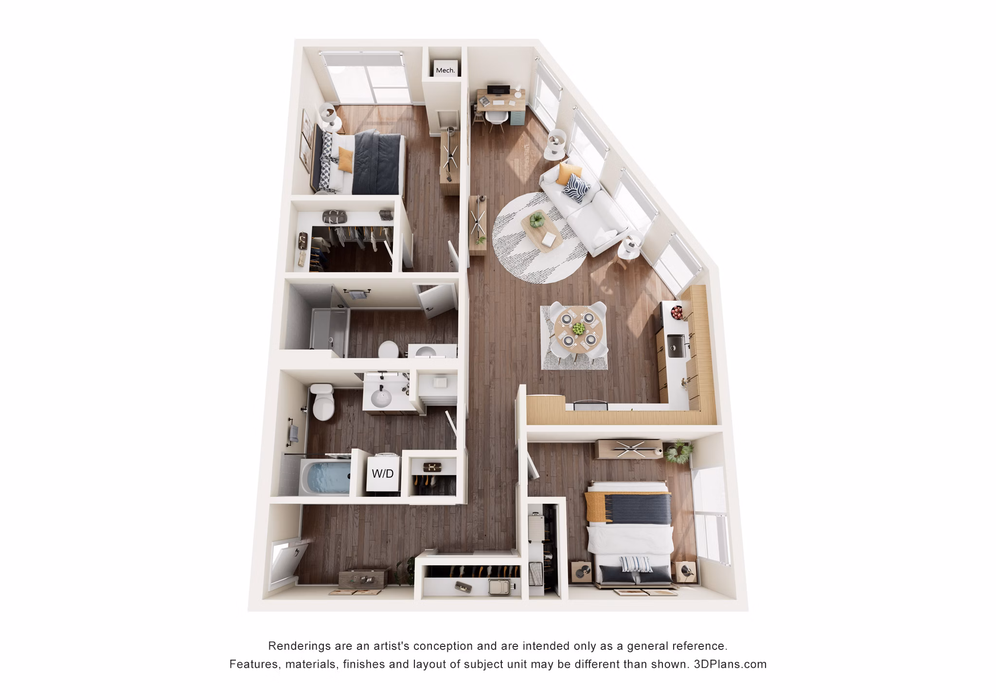 C2 floor plan at Broadstone Riva Apartments