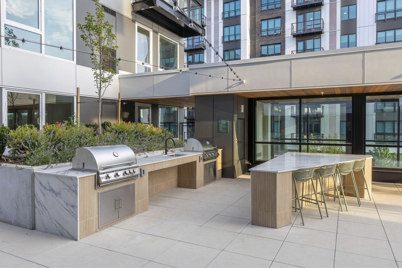 Grill area at The Riva
