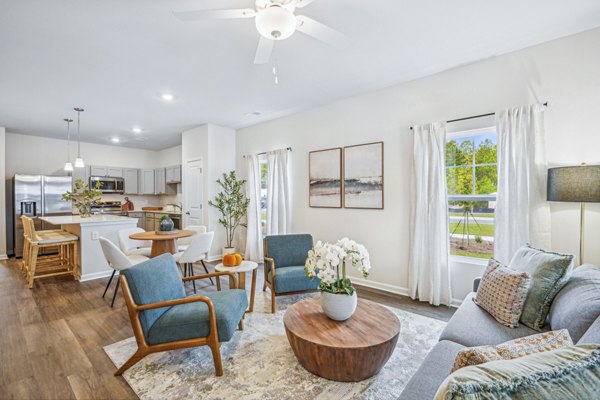 living room at Villas at Carolina Forest Apartments