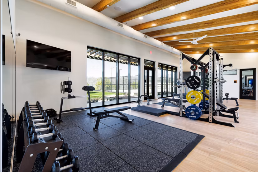 fitness center at Cadena at the Falls Apartments