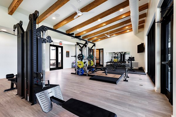 fitness center at Cadena at the Falls Apartments