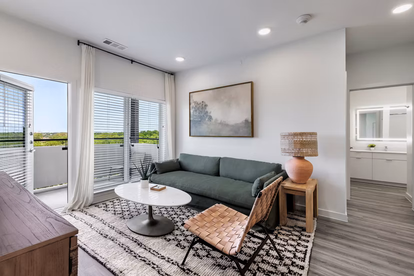 living room at Cadena at the Falls Apartments 