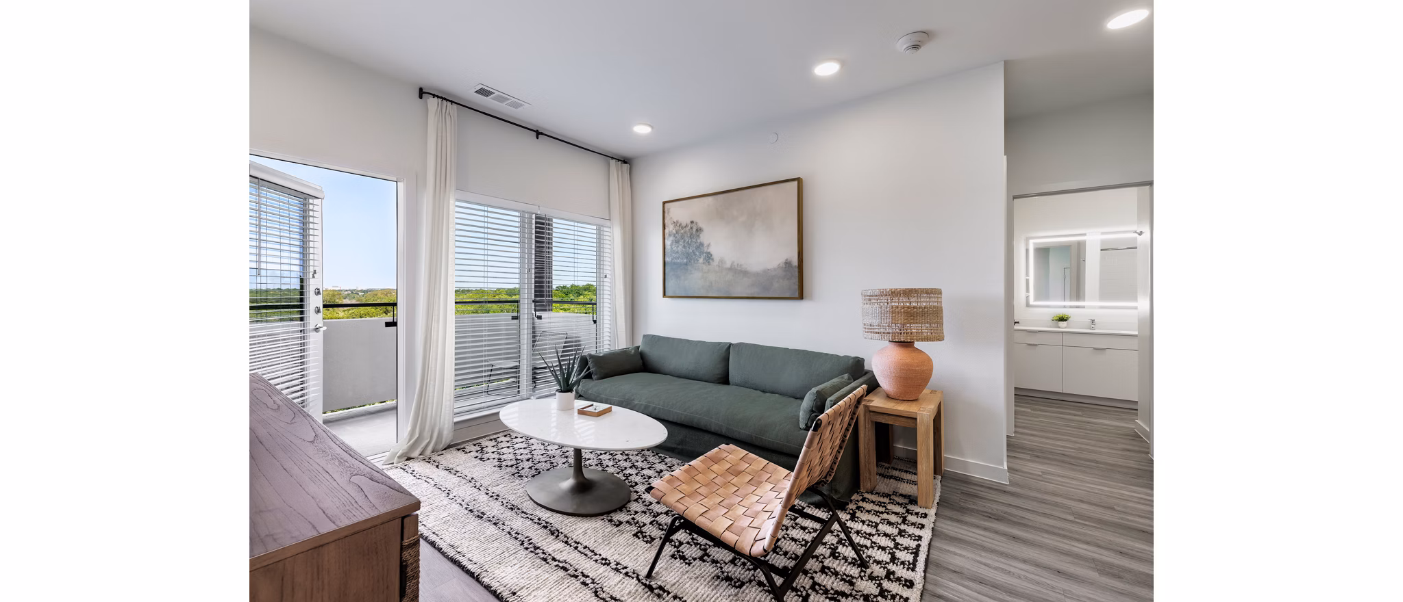 living room at Cadena at the Falls Apartments 