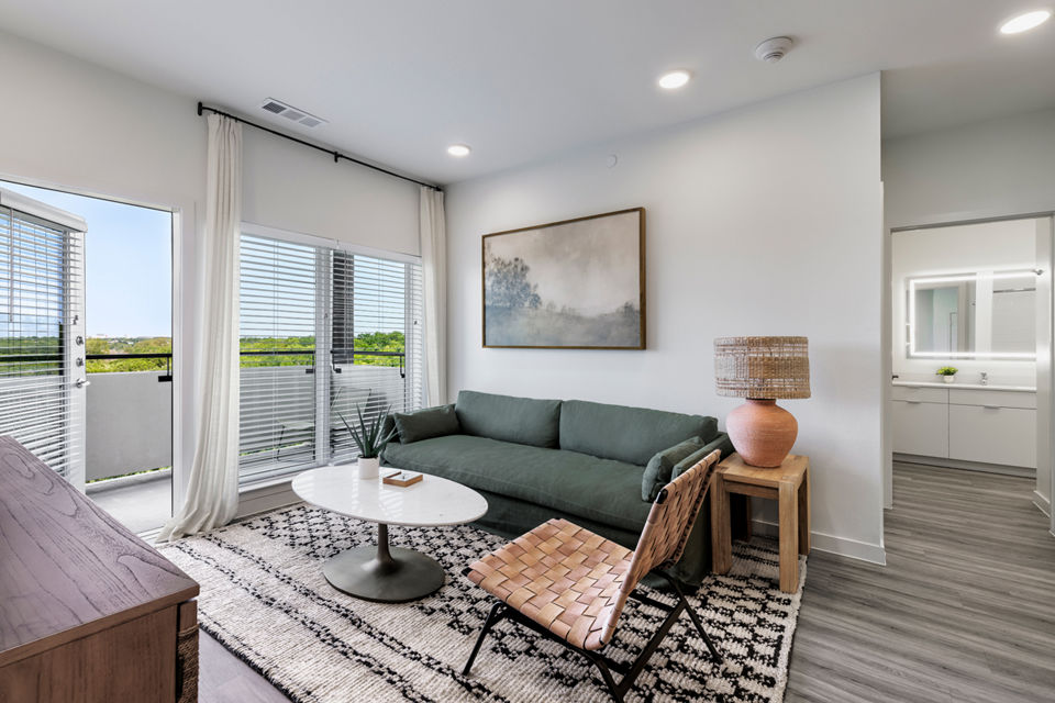 living room at Cadena at the Falls Apartments 
