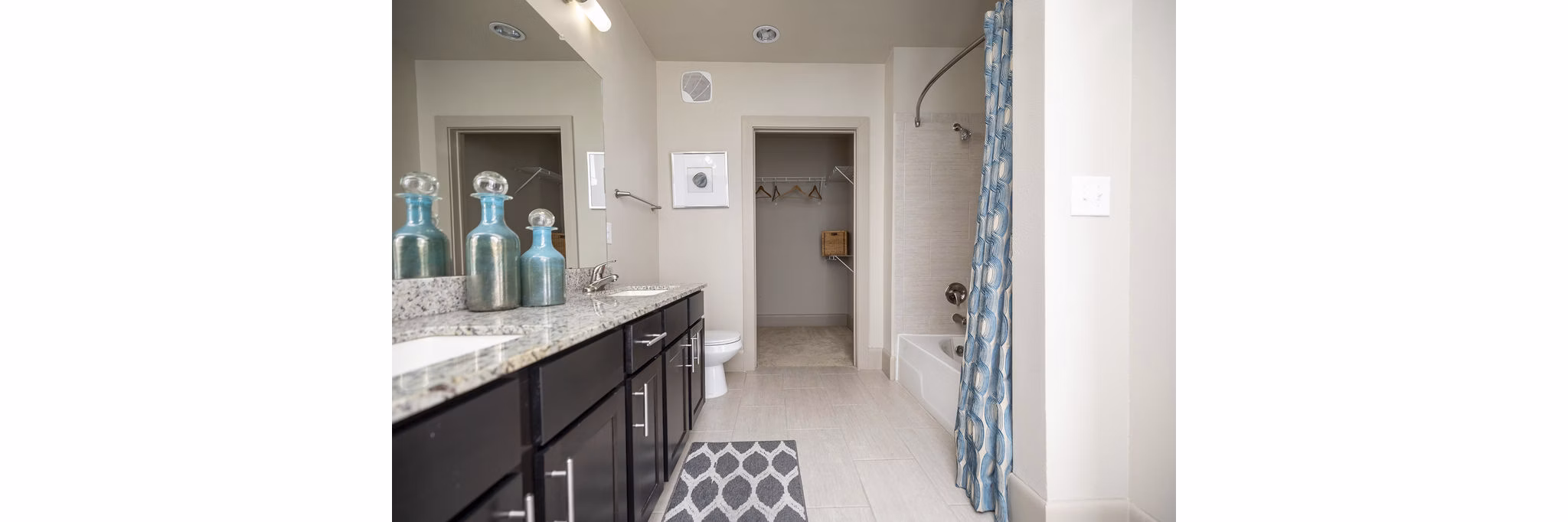 bathroom at District at Memorial Apartments