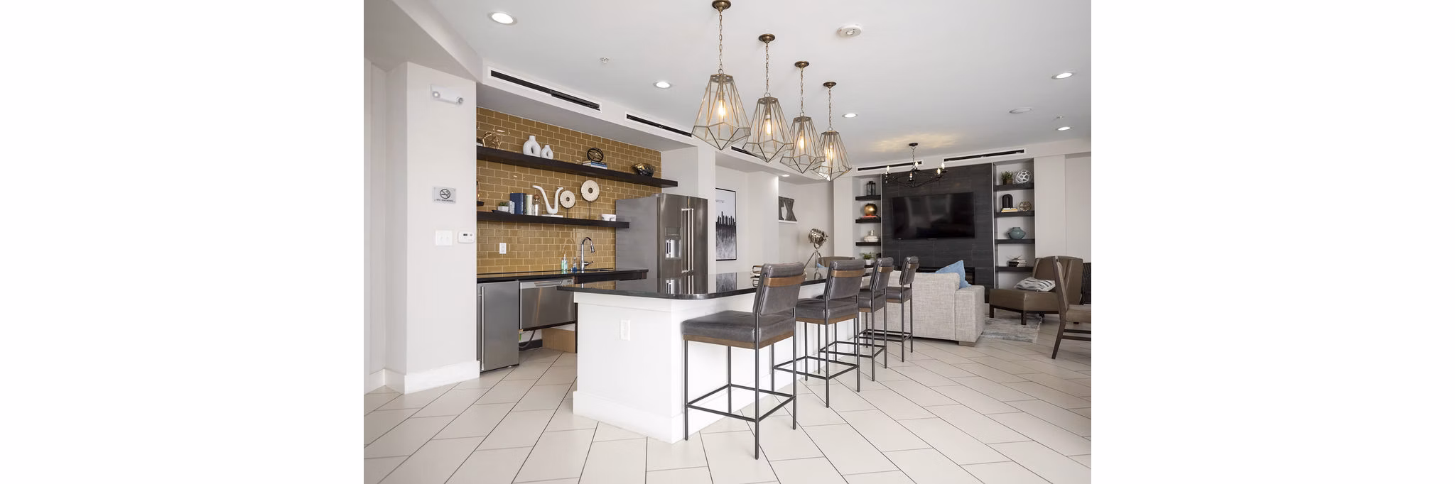 clubhouse at District at Memorial Apartments