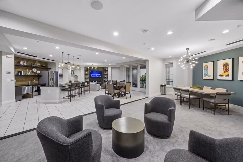 clubhouse at District at Memorial Apartments