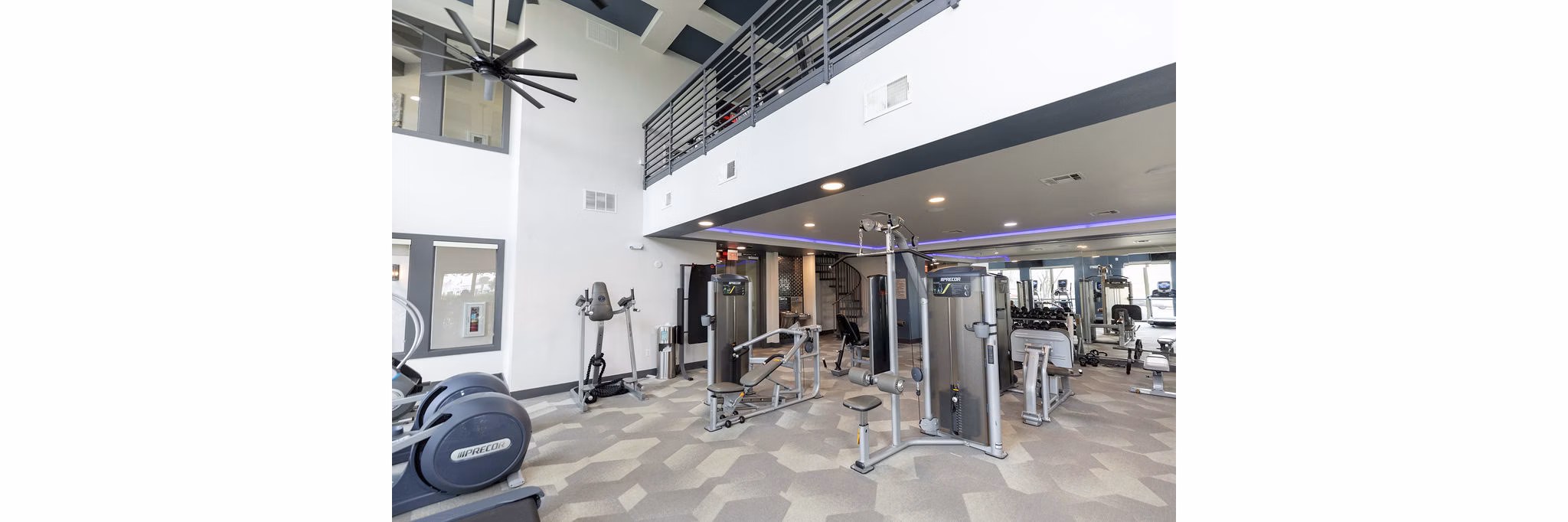 Fitness Center at District at Memorial Apartments