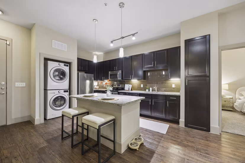kitchen at District at Memorial Apartments