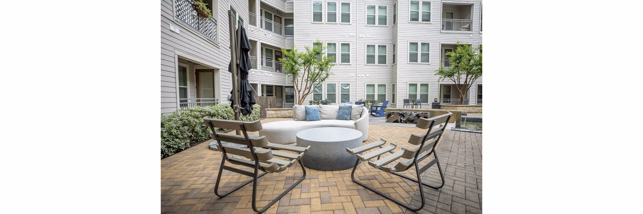 Patio at District at Memorial Apartments
