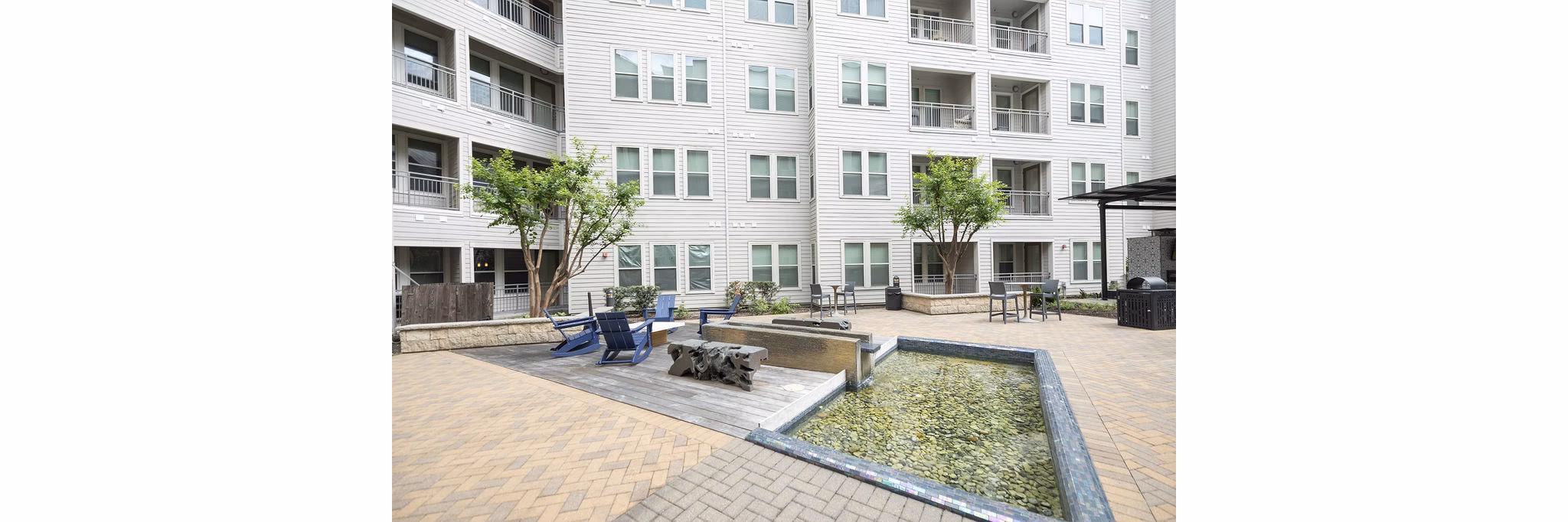 Patio at District at Memorial Apartments