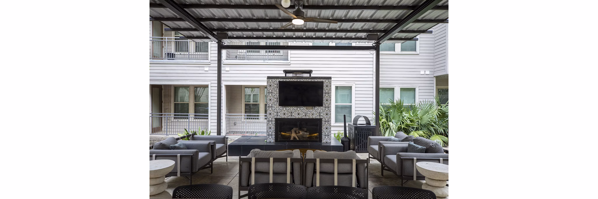 Patio at District at Memorial Apartments