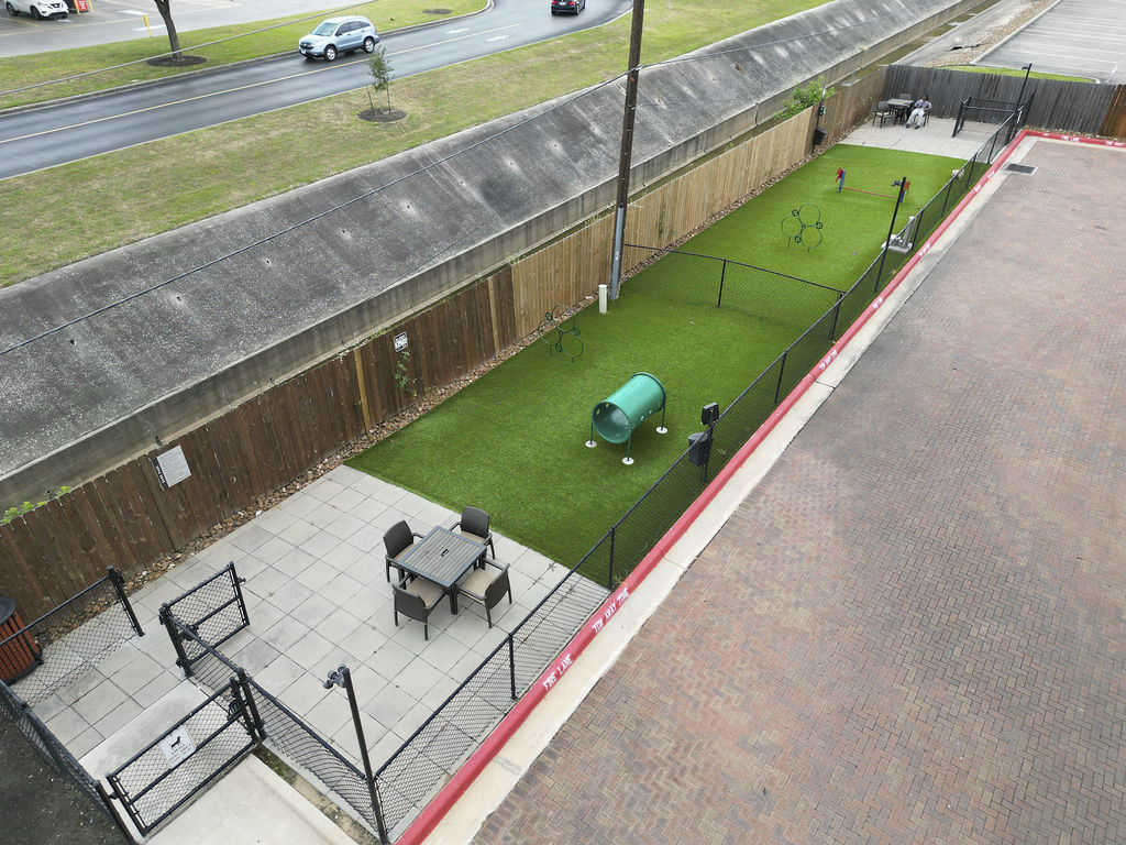 Dog park at District At Memorial