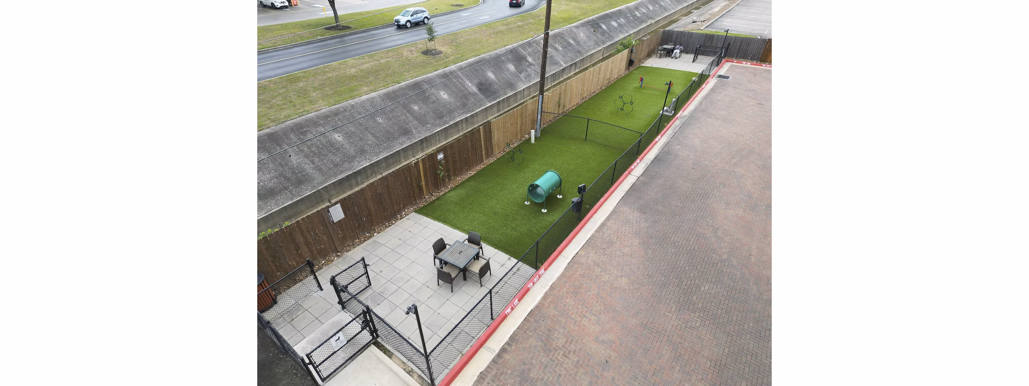 dog park at District at Memorial Apartments