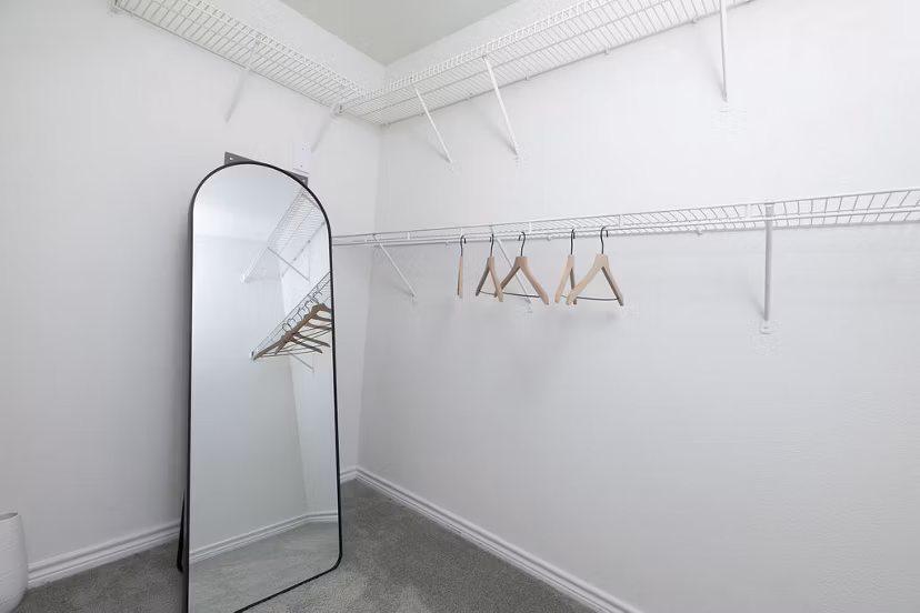 bedroom closet at Regency Park Apartments