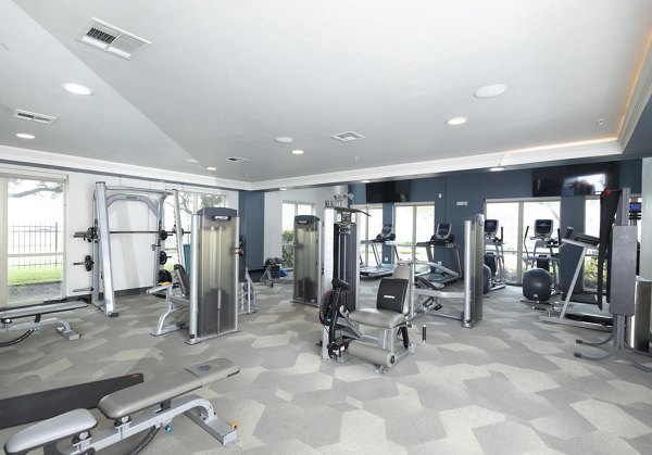 State-of-the-art fitness center with modern equipment at Regency Park Apartments