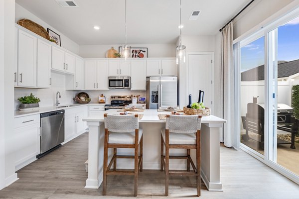 kitchen at Yardly Monroe Apartments