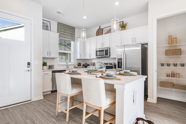 kitchen at Yardly Monroe Apartments