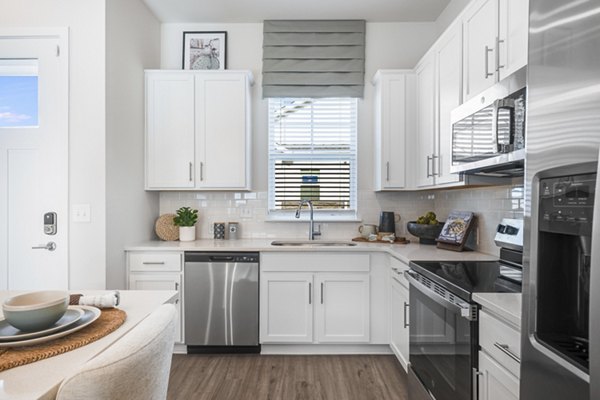 kitchen at Yardly Monroe Apartments