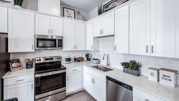 kitchen at Yardly Monroe Apartments