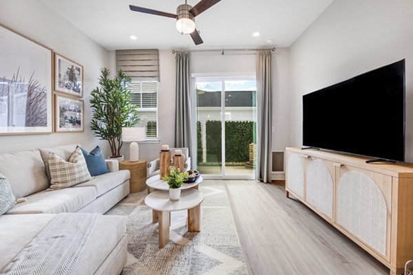 living room at Yardly Monroe Apartments