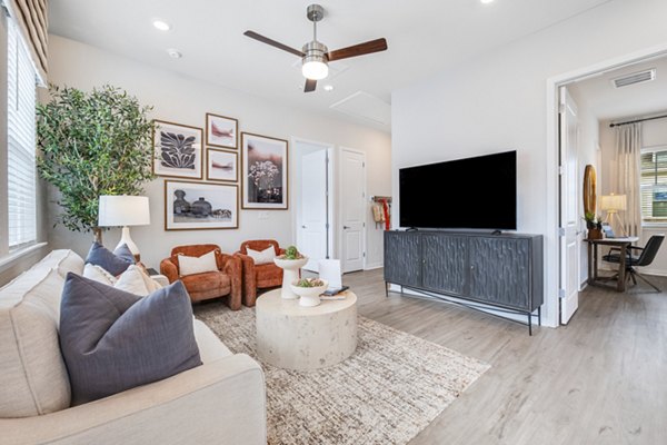 living room at Yardly Monroe Apartments