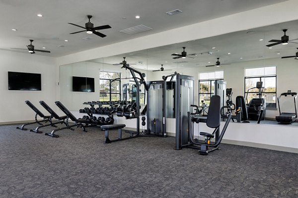fitness center at Local Dripping Springs Apartments