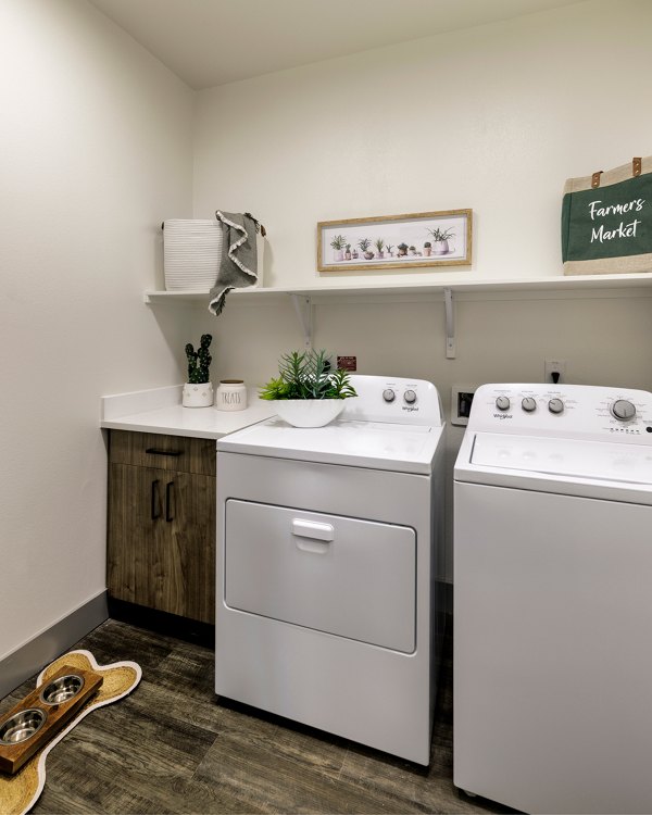laundry facility at Local Dripping Springs Apartments 