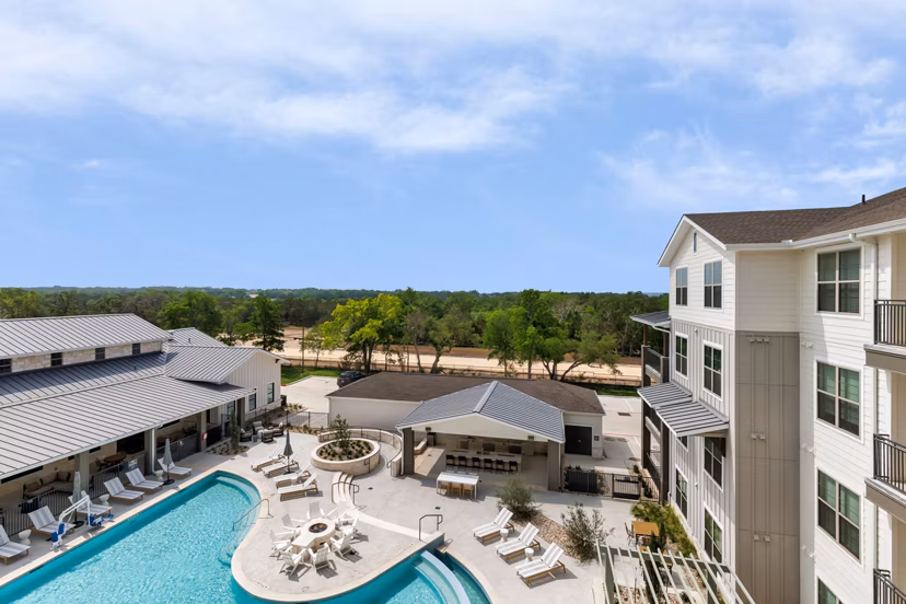 patio at Local Dripping Springs Apartments 