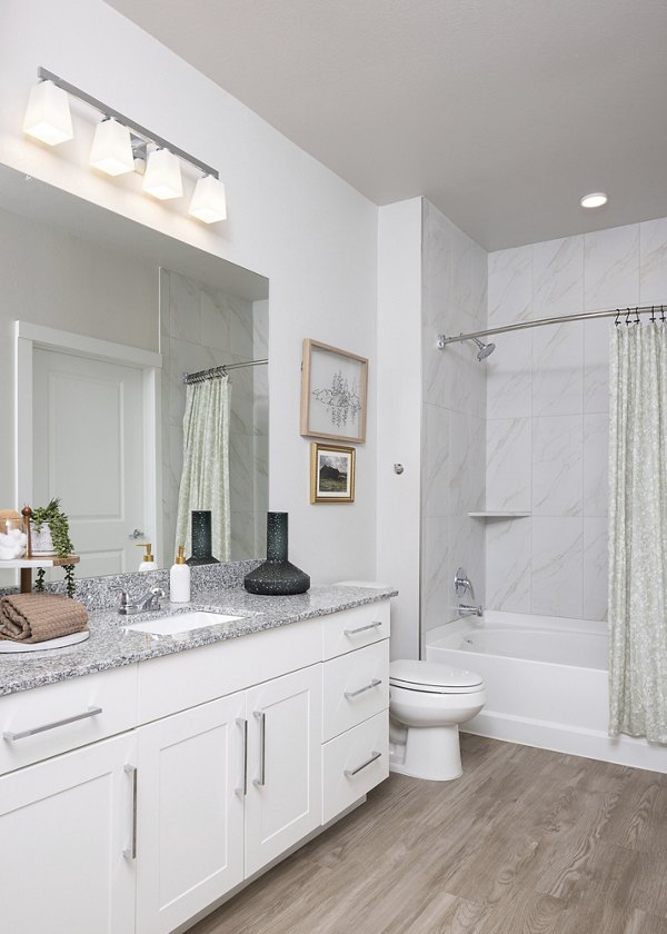 bathroom at Prose Evergreen Apartments