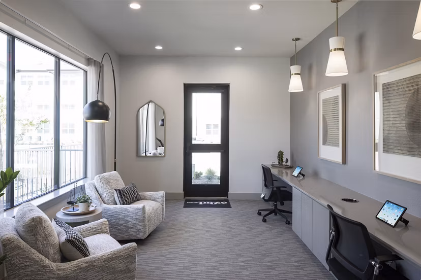 home office at Prose Evergreen Apartments