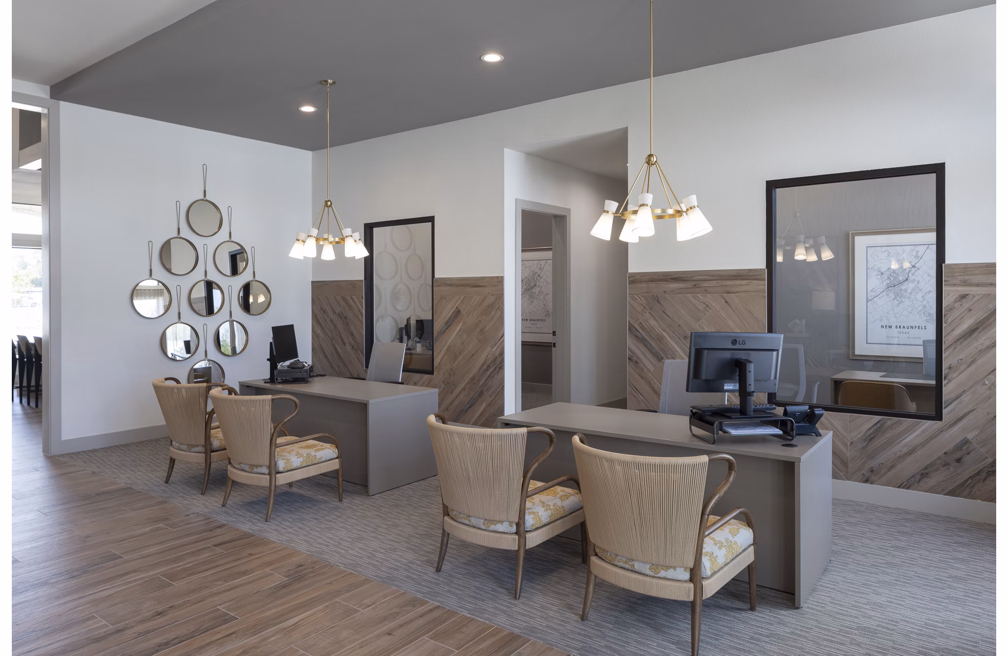 home office clubhouse at Prose Evergreen Apartments