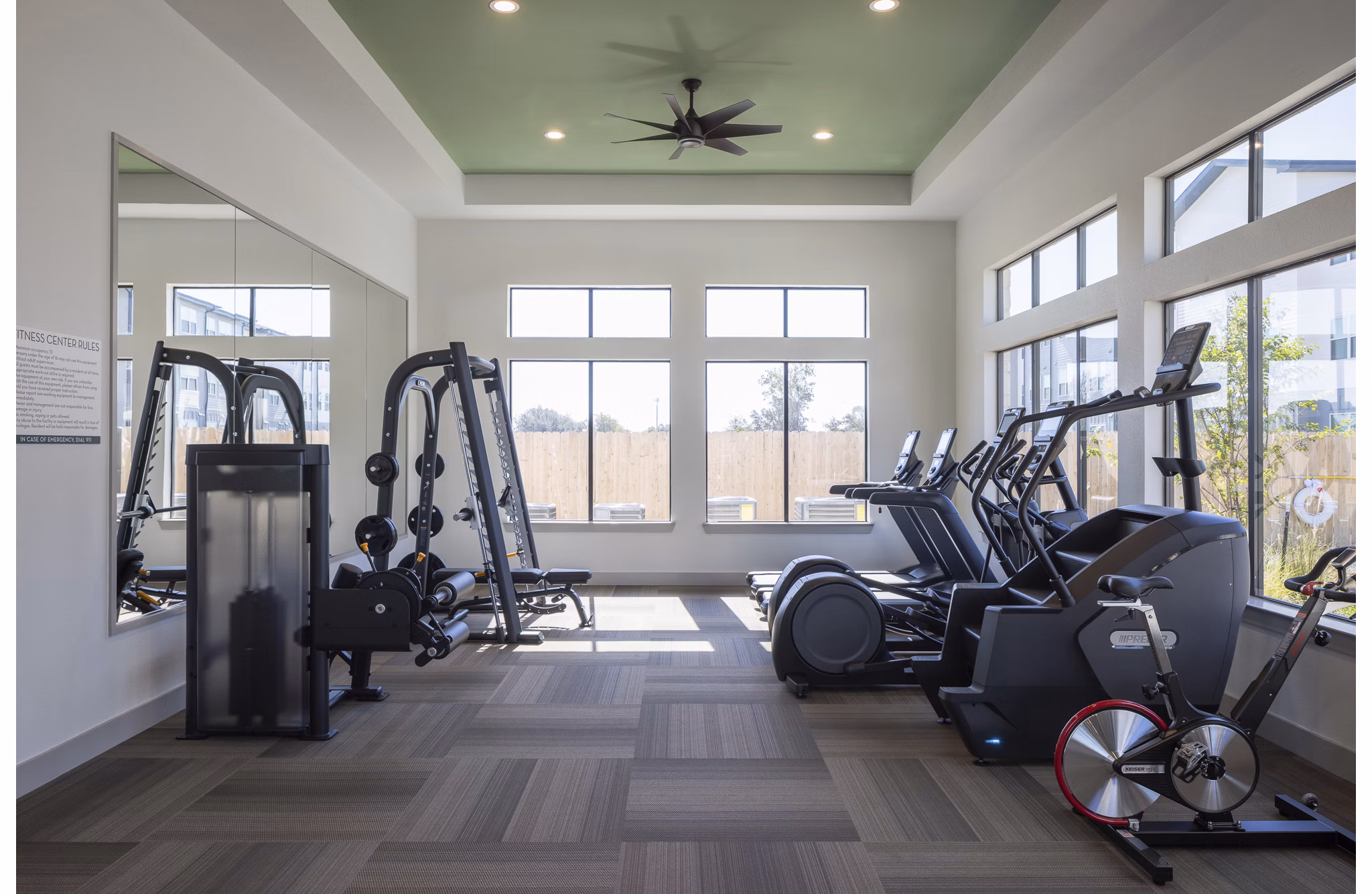 fitness center at Prose Evergreen Apartments