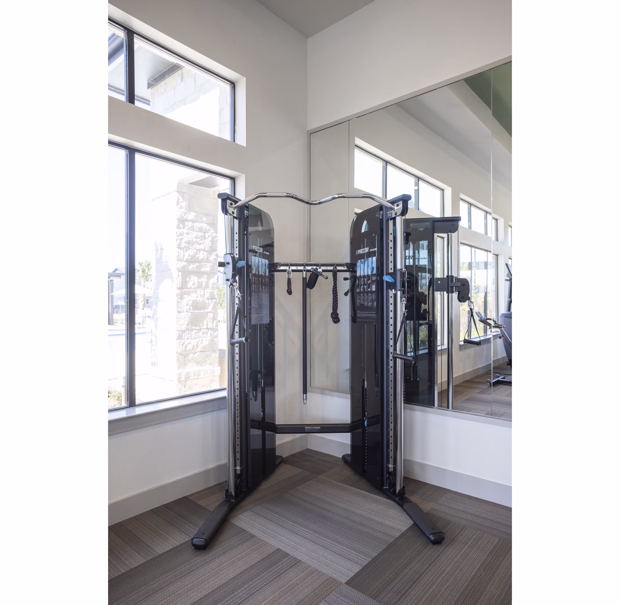 fitness center at Prose Evergreen Apartments