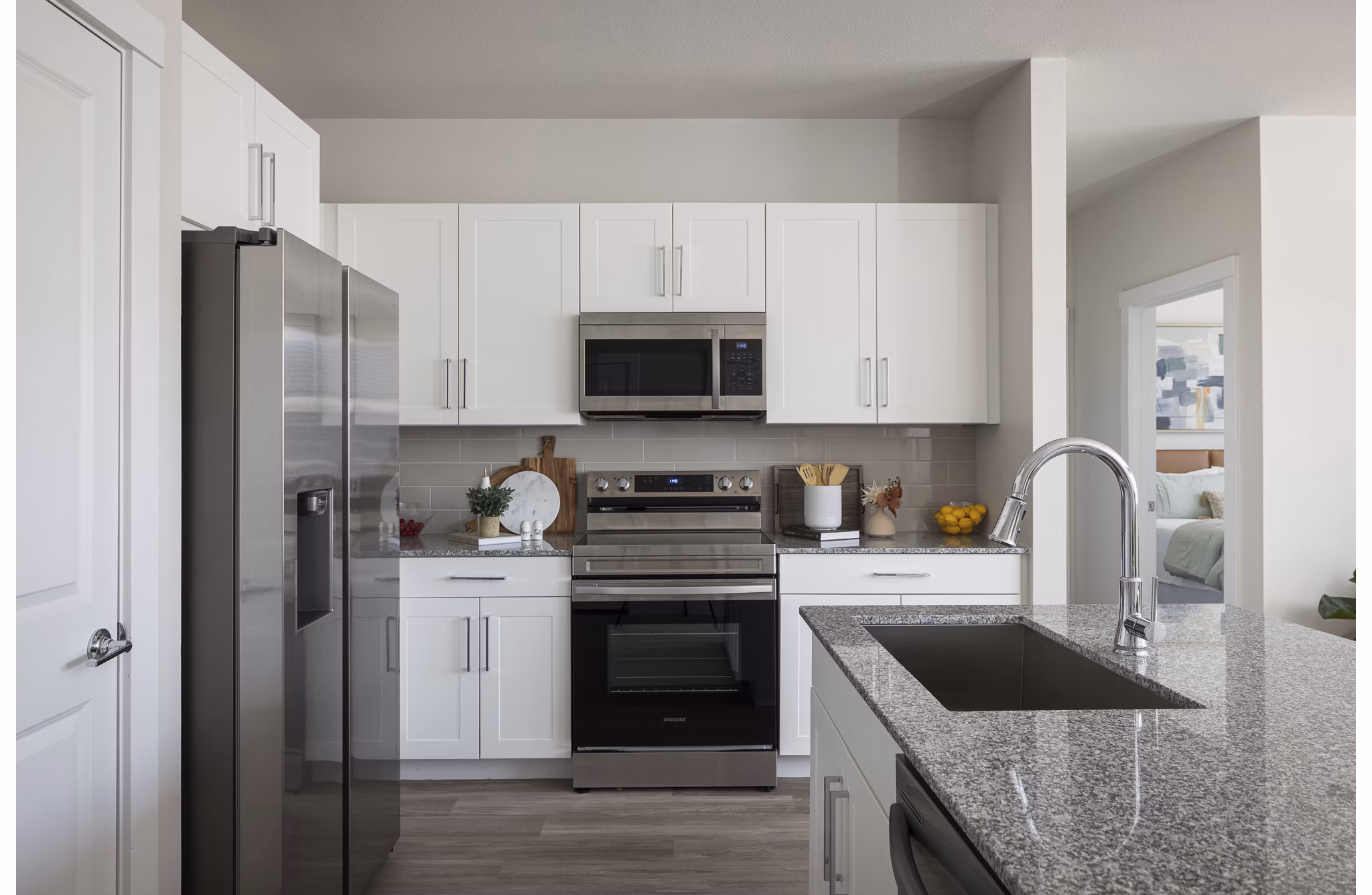 kitchen at Prose Evergreen Apartments