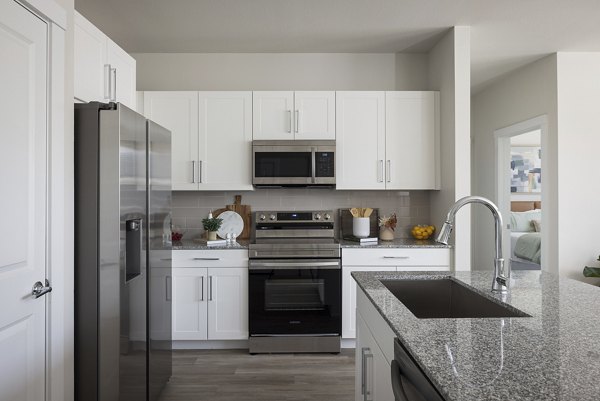 kitchen at Prose Evergreen Apartments