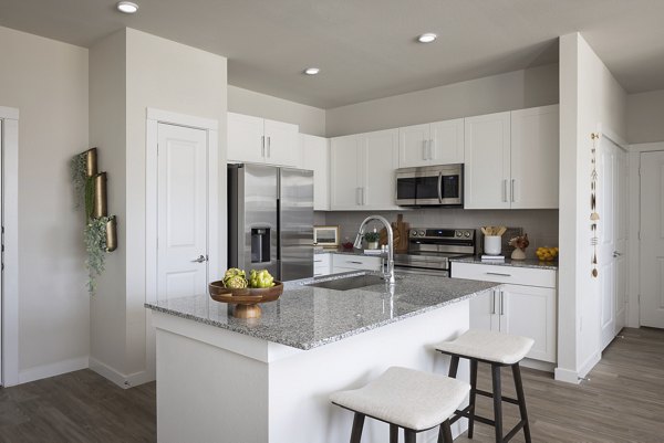 kitchen at Prose Evergreen Apartments