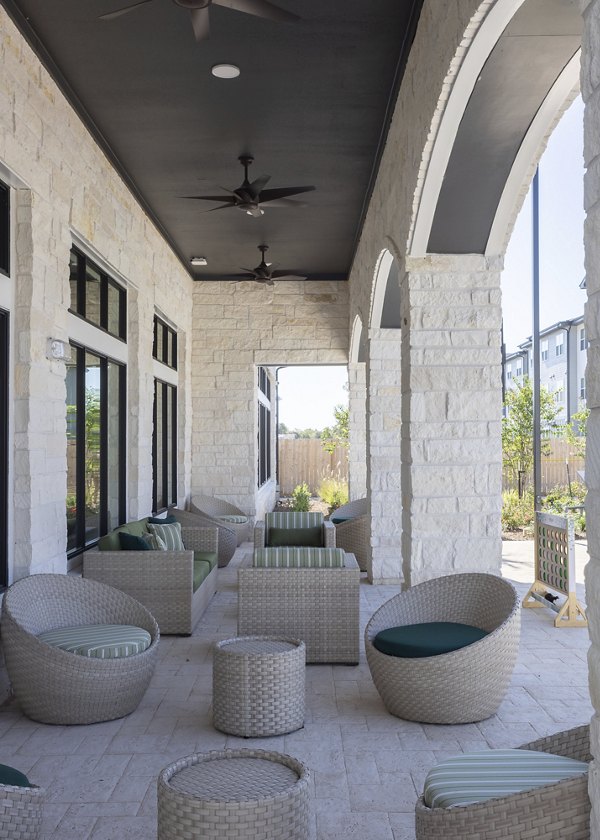 patio at Prose Evergreen Apartments