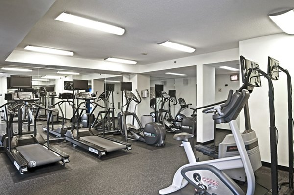 Well-equipped fitness center with state-of-the-art machines at Marlowe Apartments luxury apartments