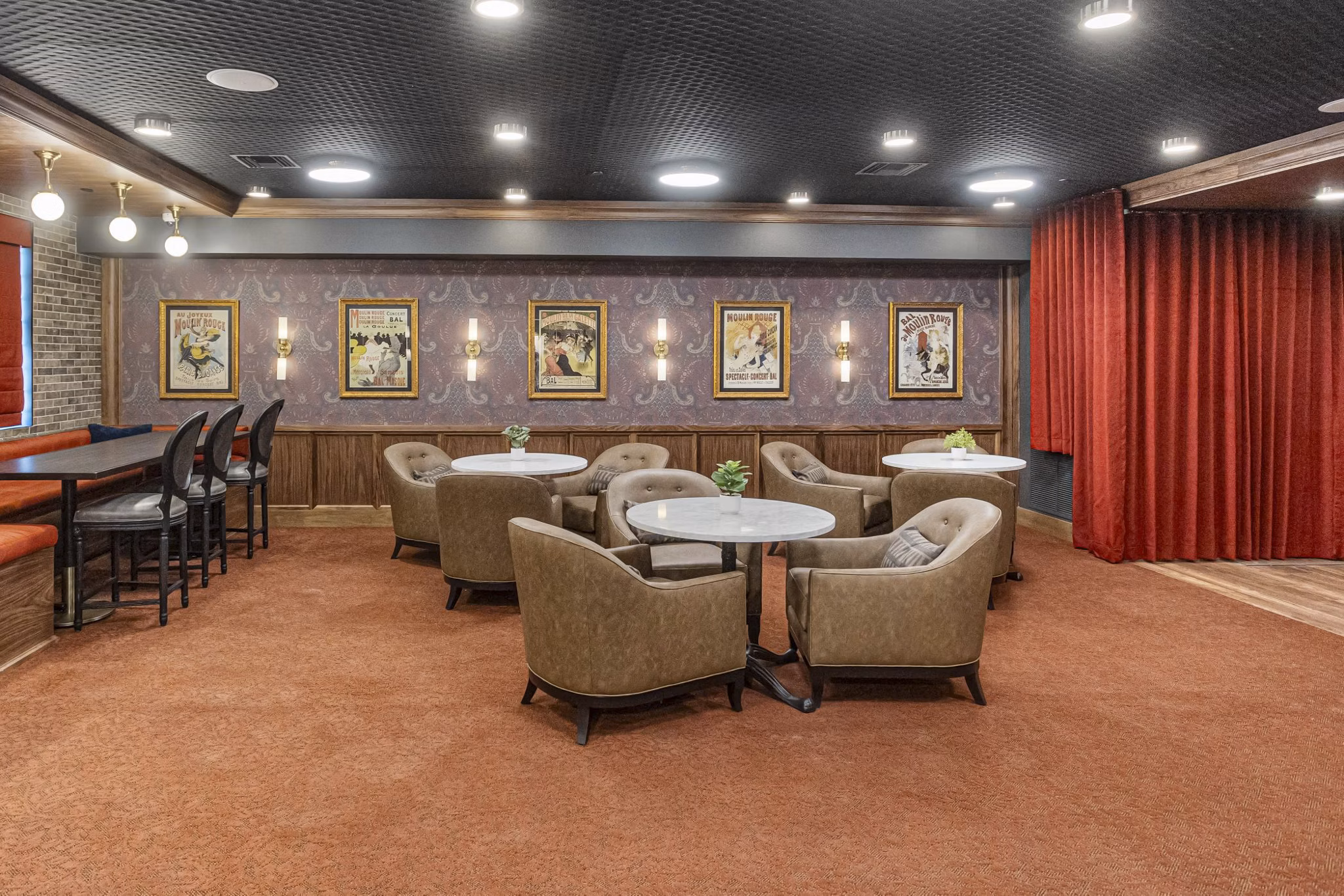 clubhouse theater at Alta Uptown Apartments