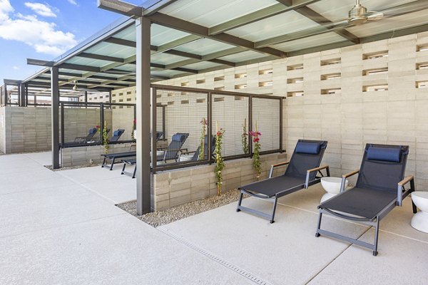 pool patio at Alta Uptown Apartments