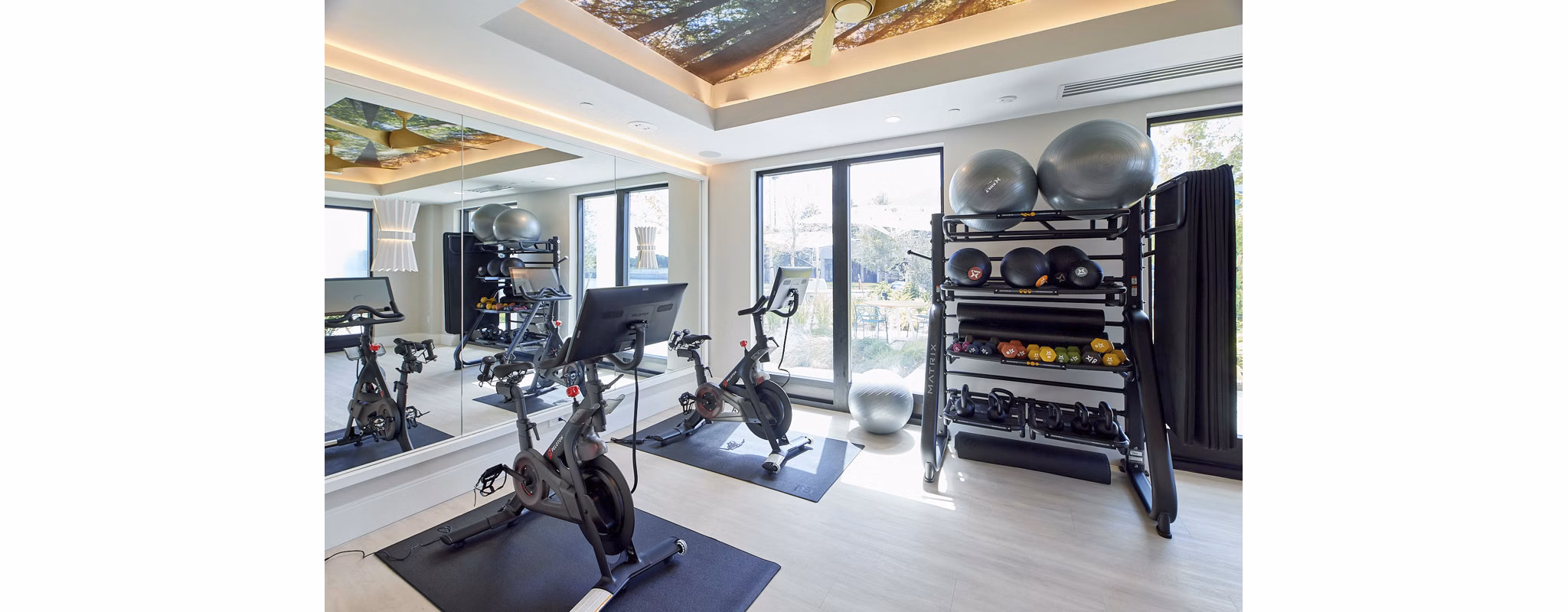 fitness center at Novel Independence Park Apartments