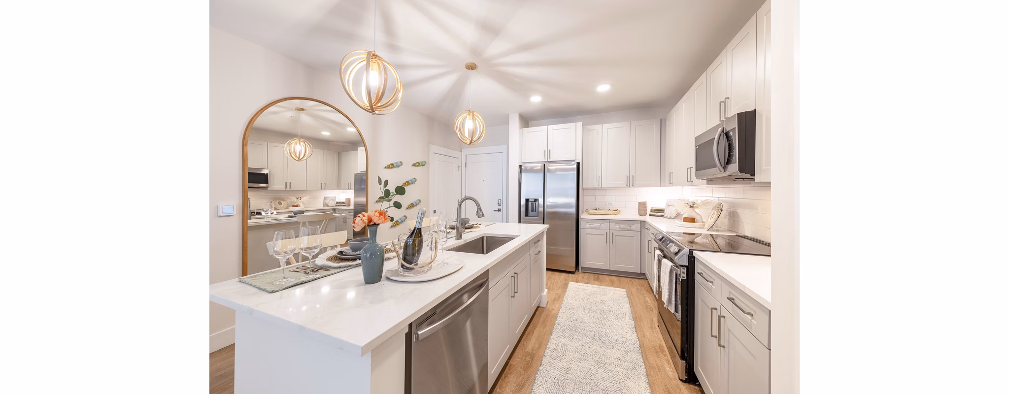 kitchen at Novel Independence Park Apartments