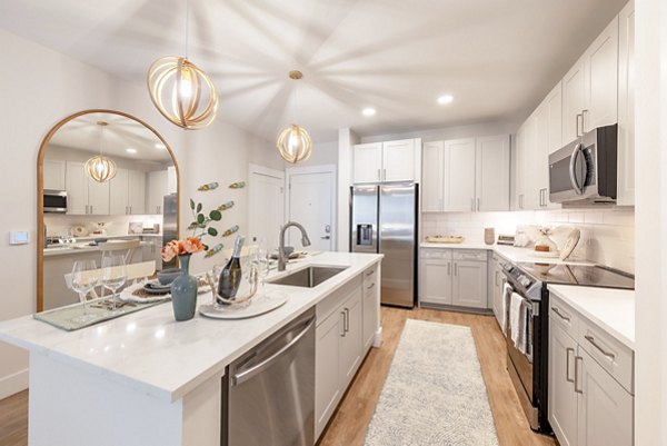 kitchen at Novel Independence Park Apartments