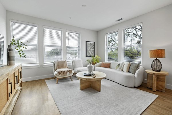 living room at Novel Independence Park Apartments